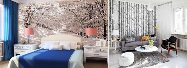 Расцветка обоев, которая визуально расширяет комнату