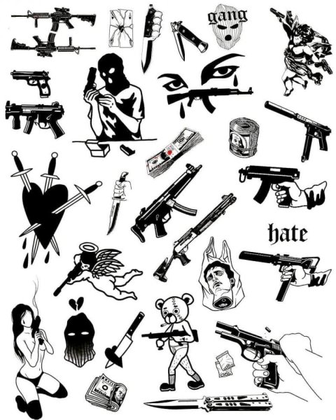 Маленькие тату для мужчин эскизы