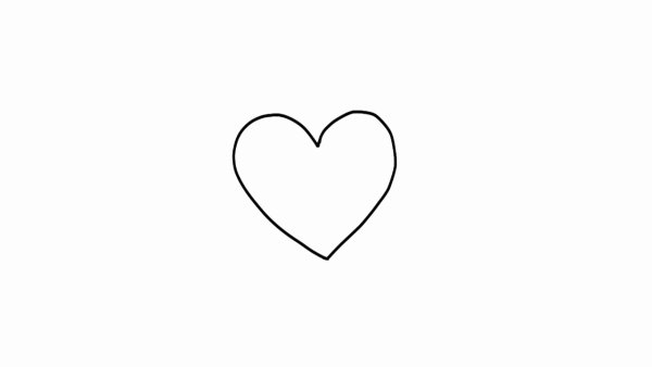 Сердечки черно белые маленькие