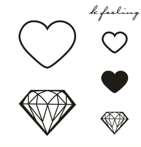 Сердце тату эскиз