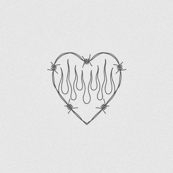 Сердце эскиз Минимализм