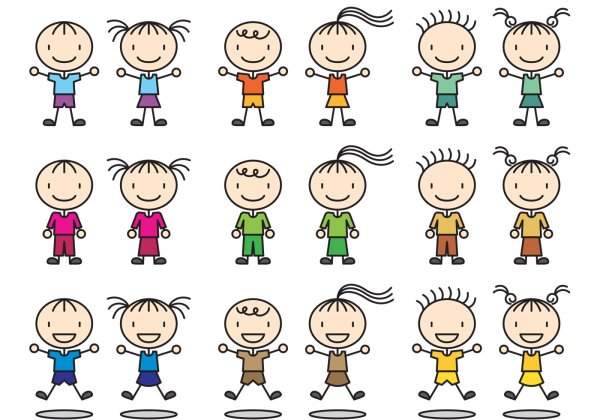 Заготовки человечков для рисования