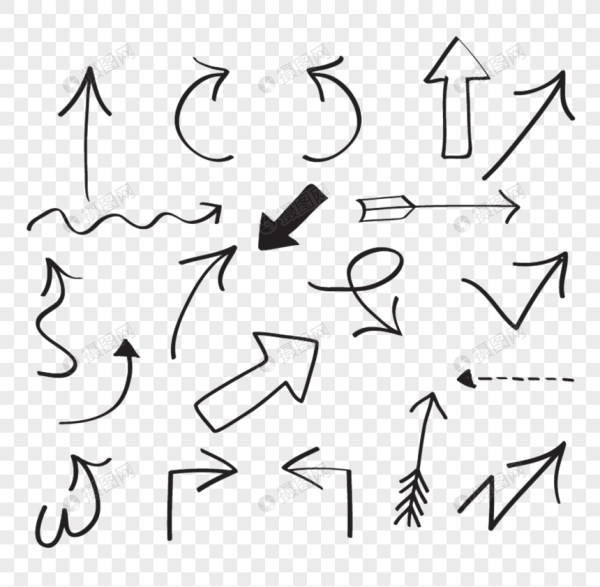 Стрелочка фигурная