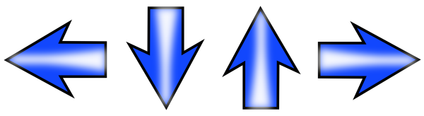 Стрелки вверх вниз влево вправо