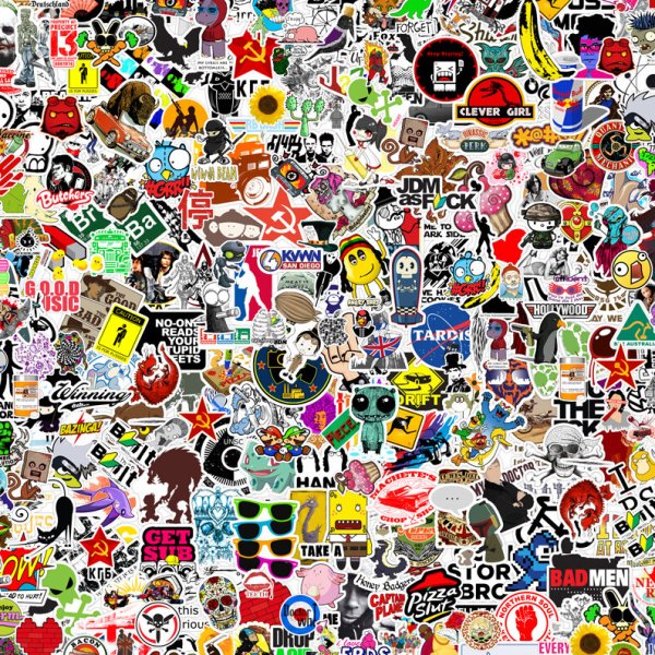 Наклейки стикербомбинг