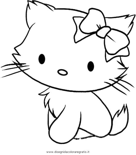 Разукрашки для девочек котики