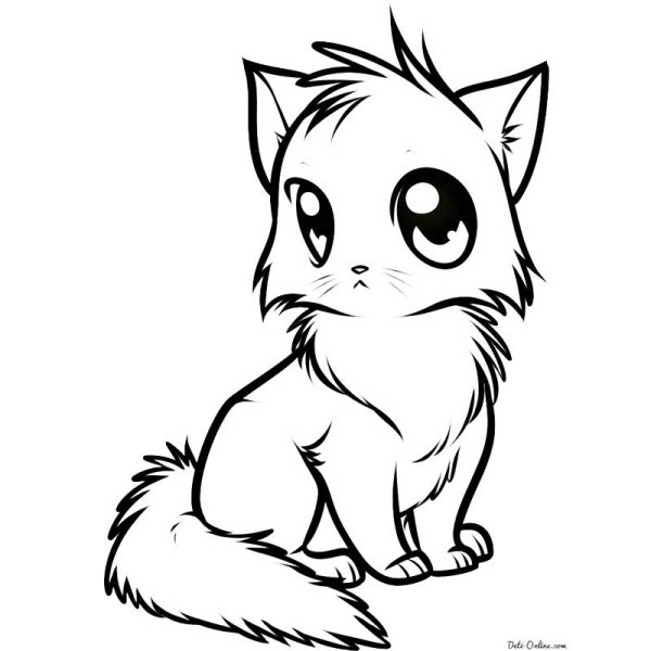 Котик рисунок