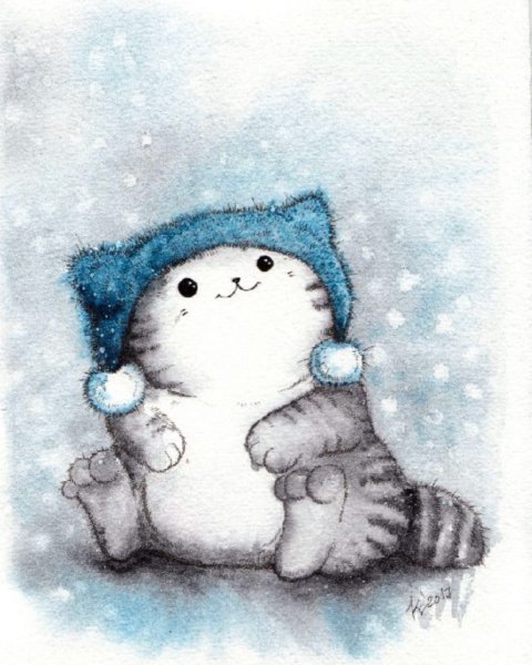 Новогодние миленькие рисуночки