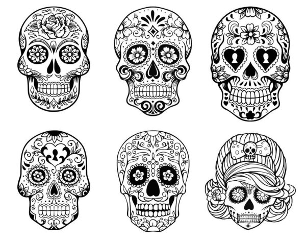 Татушки для мальчиков череп