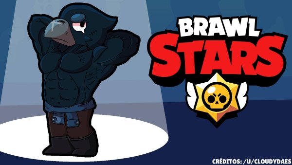 Накаченный ворон из Brawl Stars