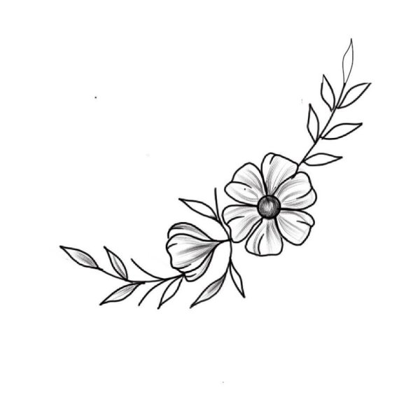 Простые цветы для рисования