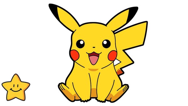 Пикачу для срисовки