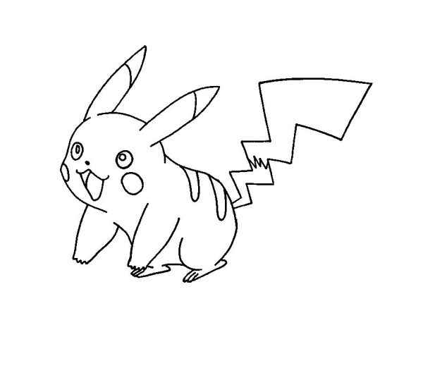 Раскраски покемоны Пикачу