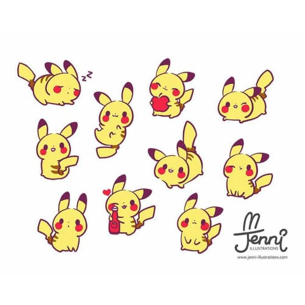 Пикачу с сердечком