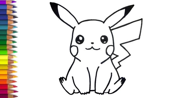 Покемоны раскраска Пичу