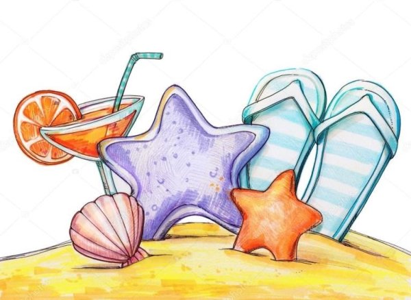 Море рисунок