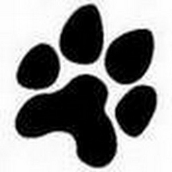 Силуэт лапки собаки
