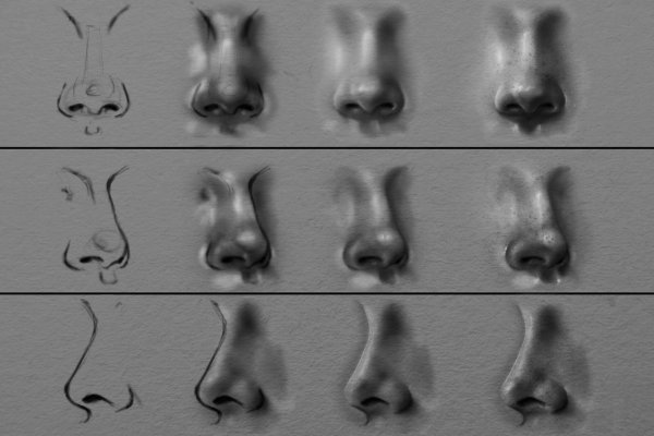 Нос рисунок