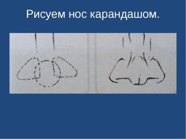 Нос раскраска