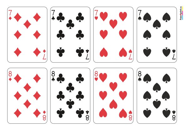 Колода карт из Алисы в стране чудес