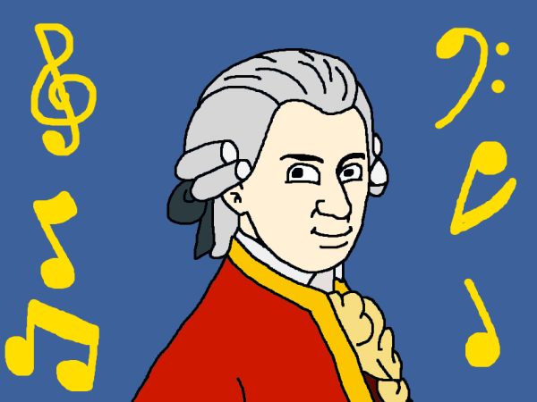 Детские рисунки Моцарта