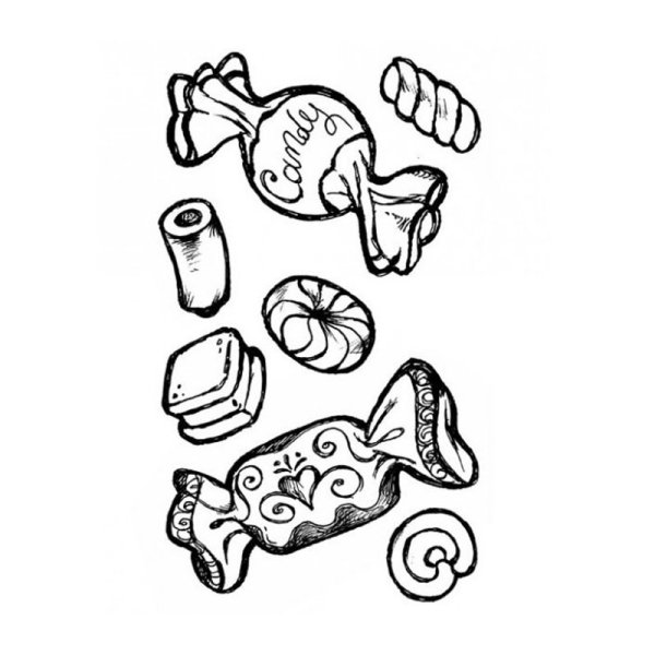 Раскраска конфеты