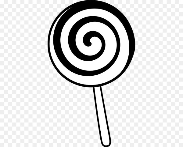 Нарисовать леденец на палочке