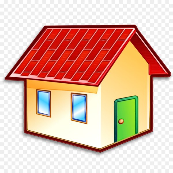 Домик на белом фоне для детей