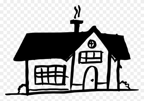 Дом черно белый