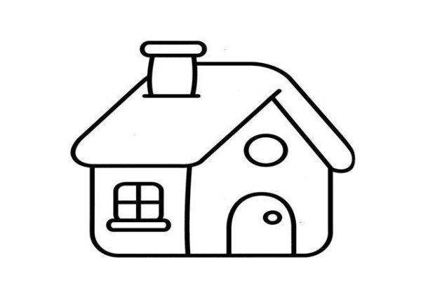 Домик для раскрашивания для детей