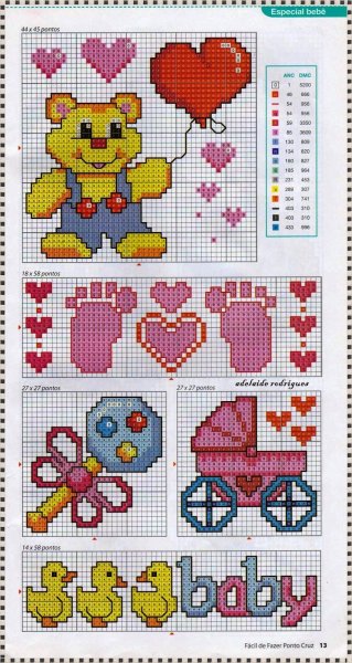 Маленькие схемки для вышивания крестиком