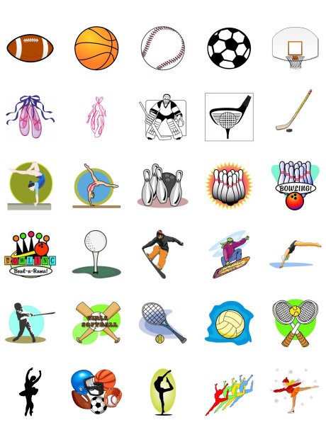 Спортивный инвентарь рисунки