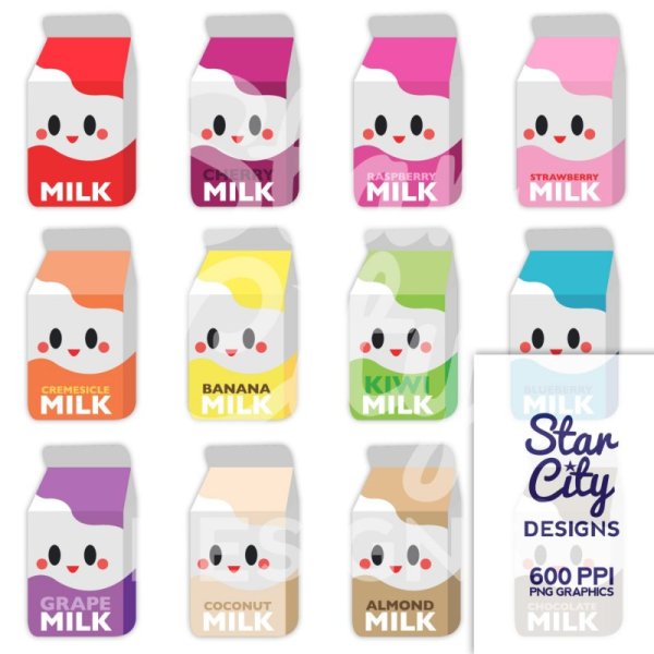 Милые рисунки для срисовки молоко