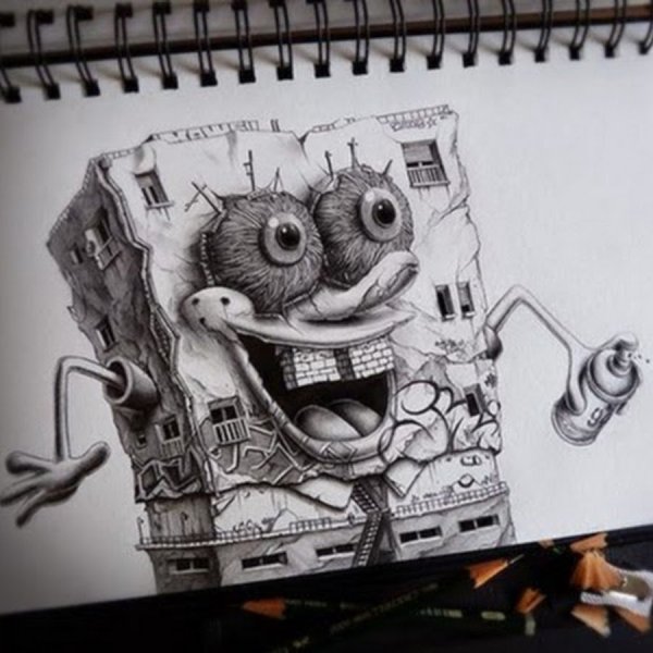 Рисунки для срисовки в скетчбук