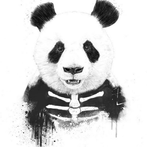 Панда с сигаретой