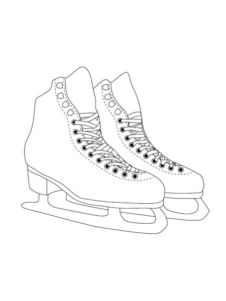 Коньки раскраска