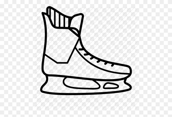 Коньки хоккейные раскраска