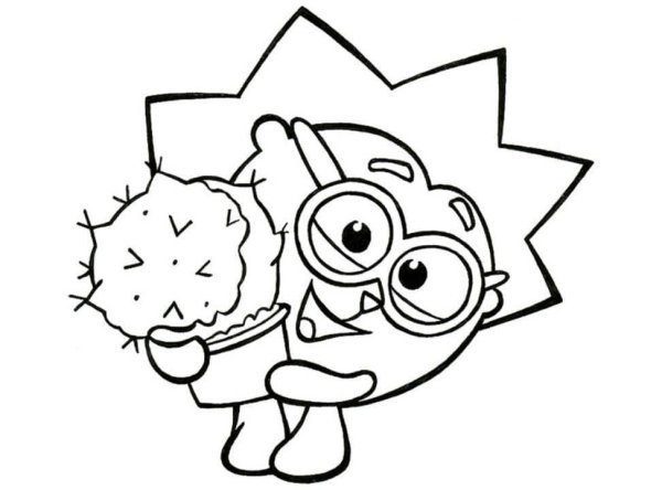 Разукрашка Смешарики Крош