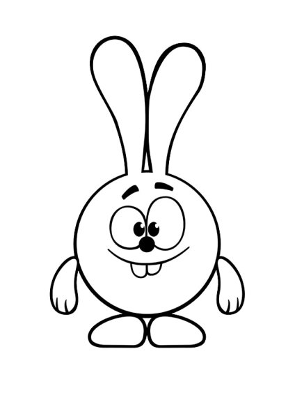 Раскраска Смешарики Крош