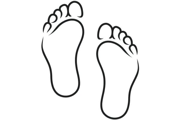 Трафареты стопы ног