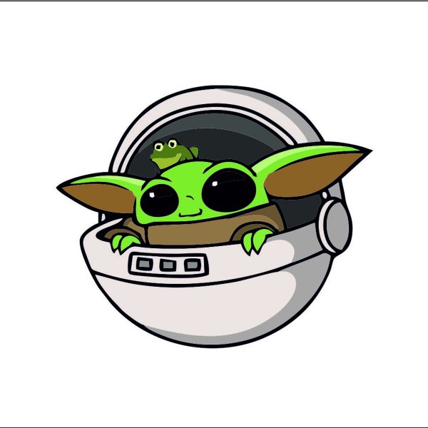 Бэби йода без фона