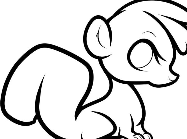 Птичка раскраска