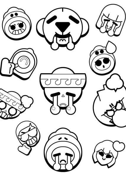 Раскраски игры Браво старс