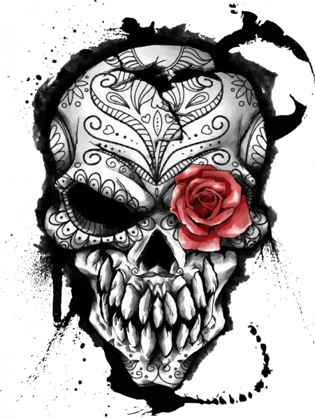Эскизы татуировок черепа
