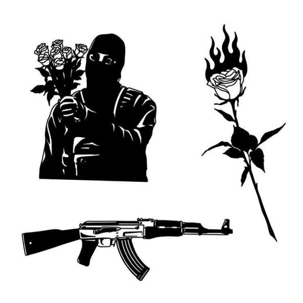 Эскизы тату ручкой