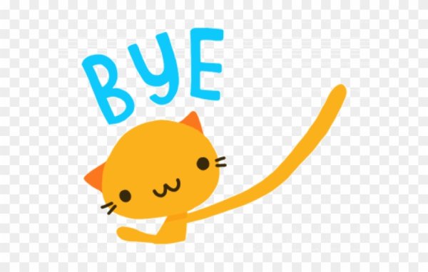 Надпись пока пока