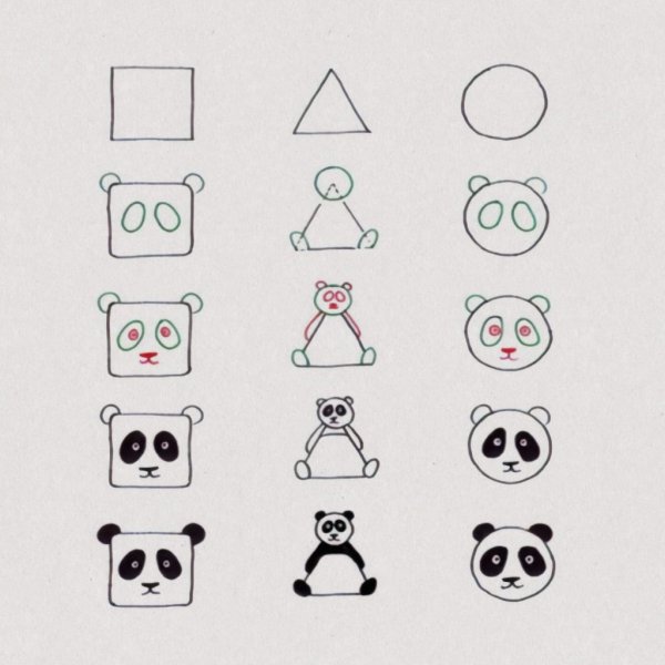 Квадратные рисунки для детей