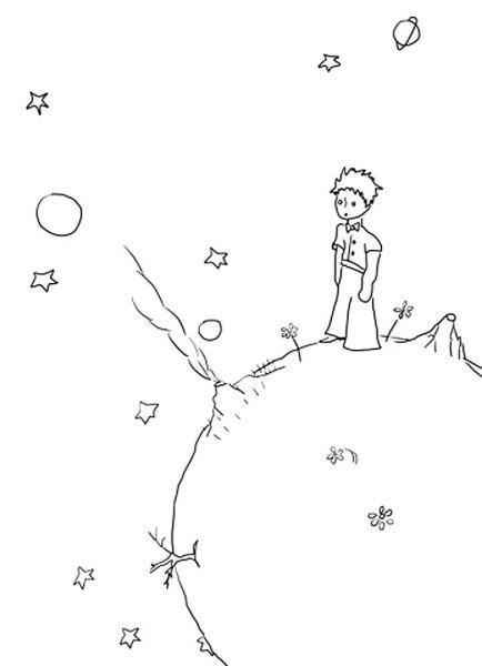 Маленький принц иллюстрации Экзюпери