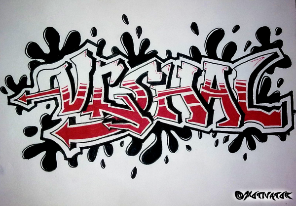 Надписи в стиле граффити
