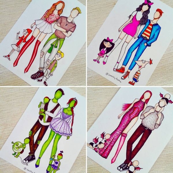 Карточка уно с сердечками